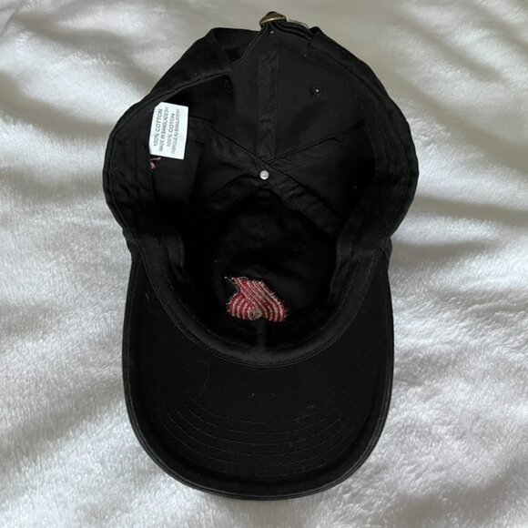 Portland Trail Blazers Black Cap, Strapback Baseball Basketball Golf Running - Picture 7 of 7